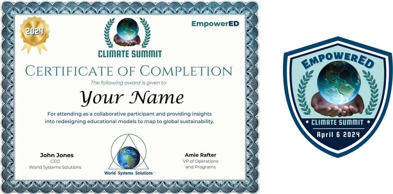 EmpowerED Certificate and Badge